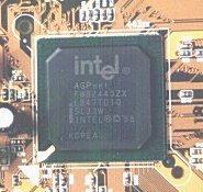 Chipset ZX de la ZM6 sin el disipador de calor