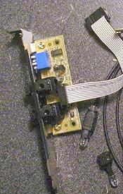 Fotografía de la placa adicional para la conexión digital SPDIF de la Leadtek WinFast 4Xsound