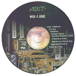 CD-ROM de la ABIT WX6